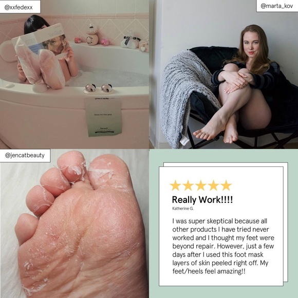 💄 SALE💄 NEW Grace & Stella Dr. Pedicure Foot Peel Mask, 1 - Picture 5 of 12